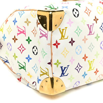 Louis Vuitton Monogram Multicolor Speedy 30 White 8 of 21