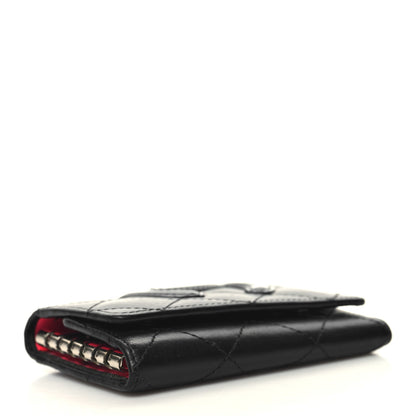 Chanel Calfskin Quilted Cambon 6 Key Holder Black 4 of 11