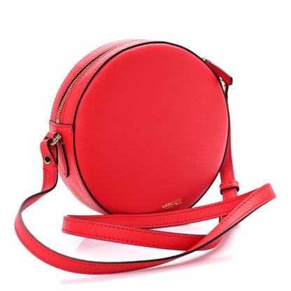 Versace Calfskin La Medusa Round Camera Bag Red 3 of 8