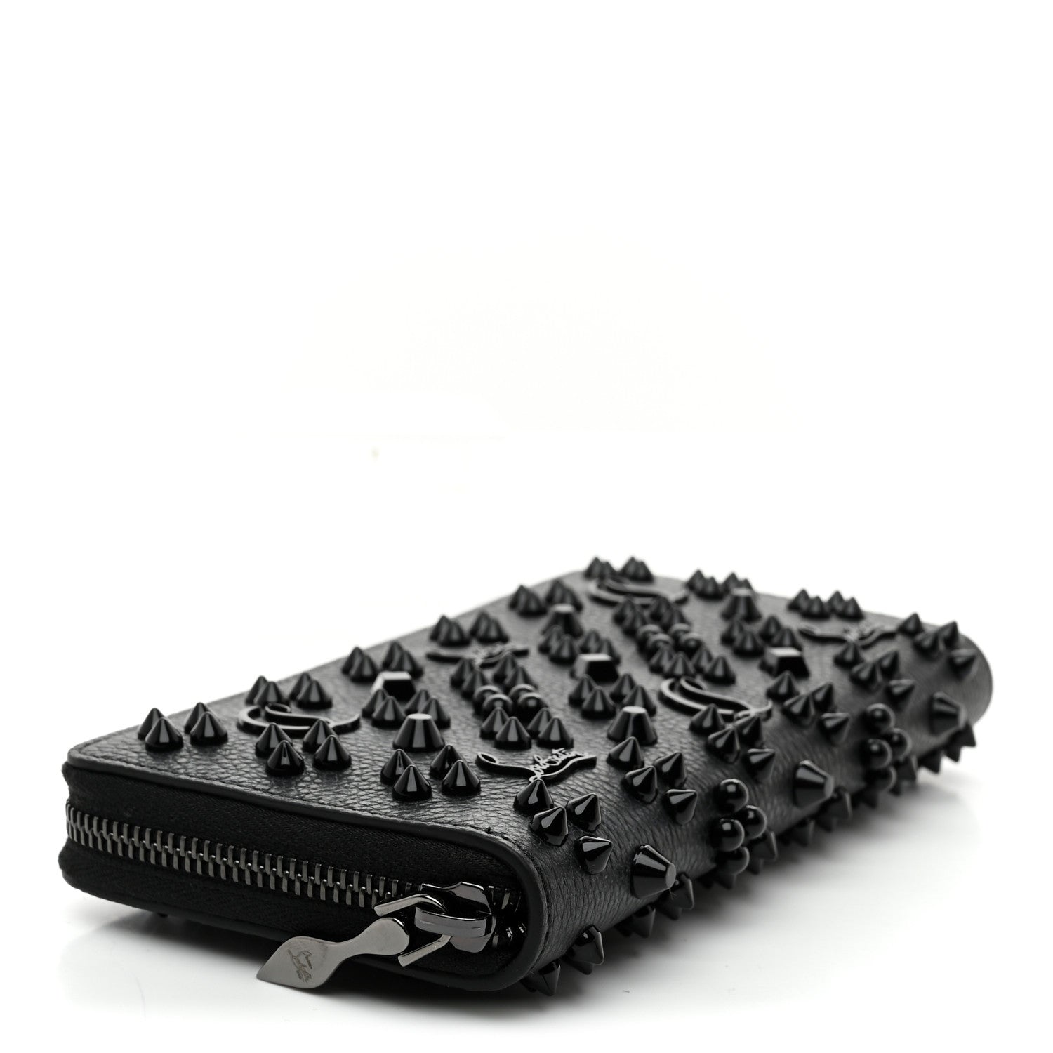 Christian Louboutin Calfskin Loubinthesky Panettone Wallet Black 4 of 7