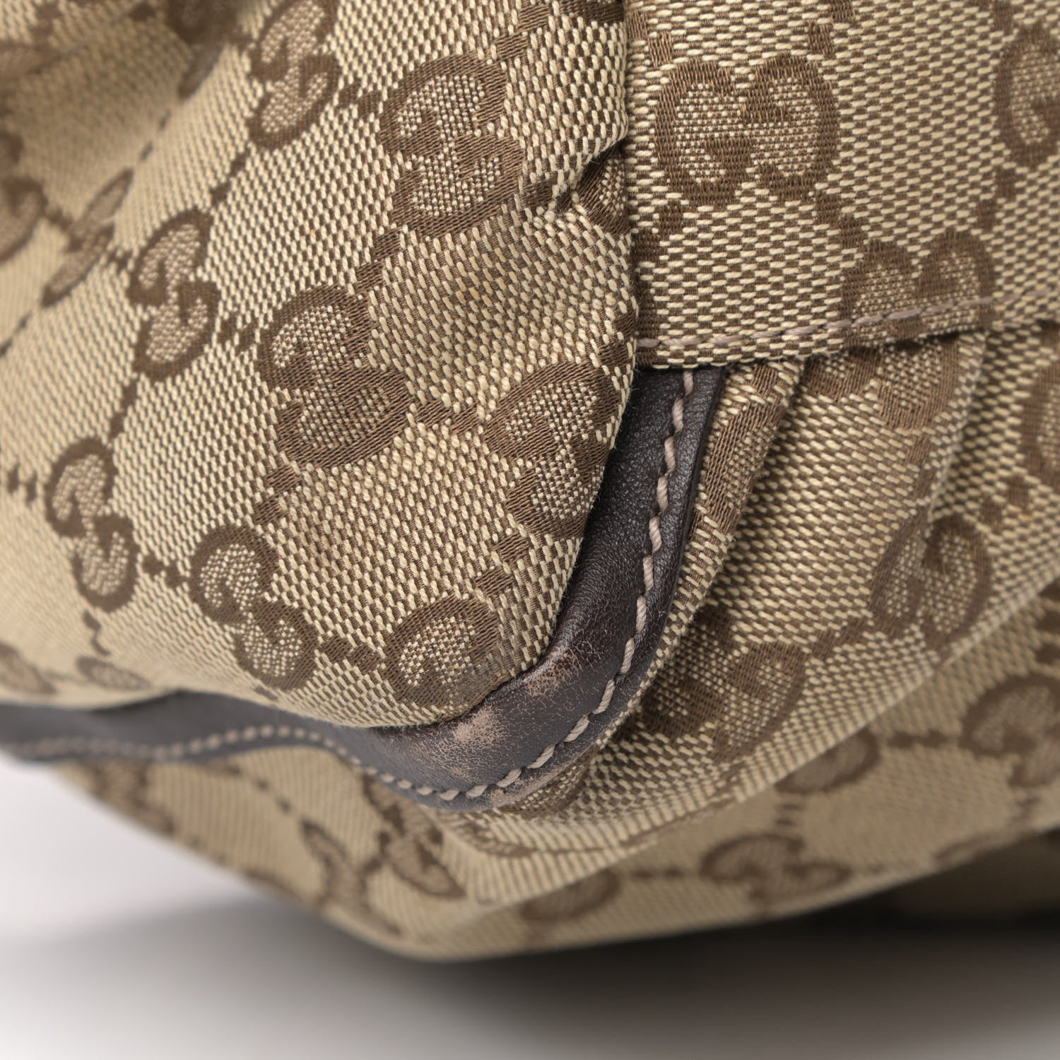 Gucci Monogram Large D Gold Hobo Dark Brown 5 of 6