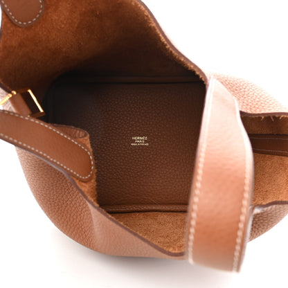 Hermes Taurillon Clemence Picotin Lock 18 PM Gold 5 of 10
