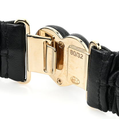 Chanel Calfskin CC Heart Belt 80 32 Black 3 of 4