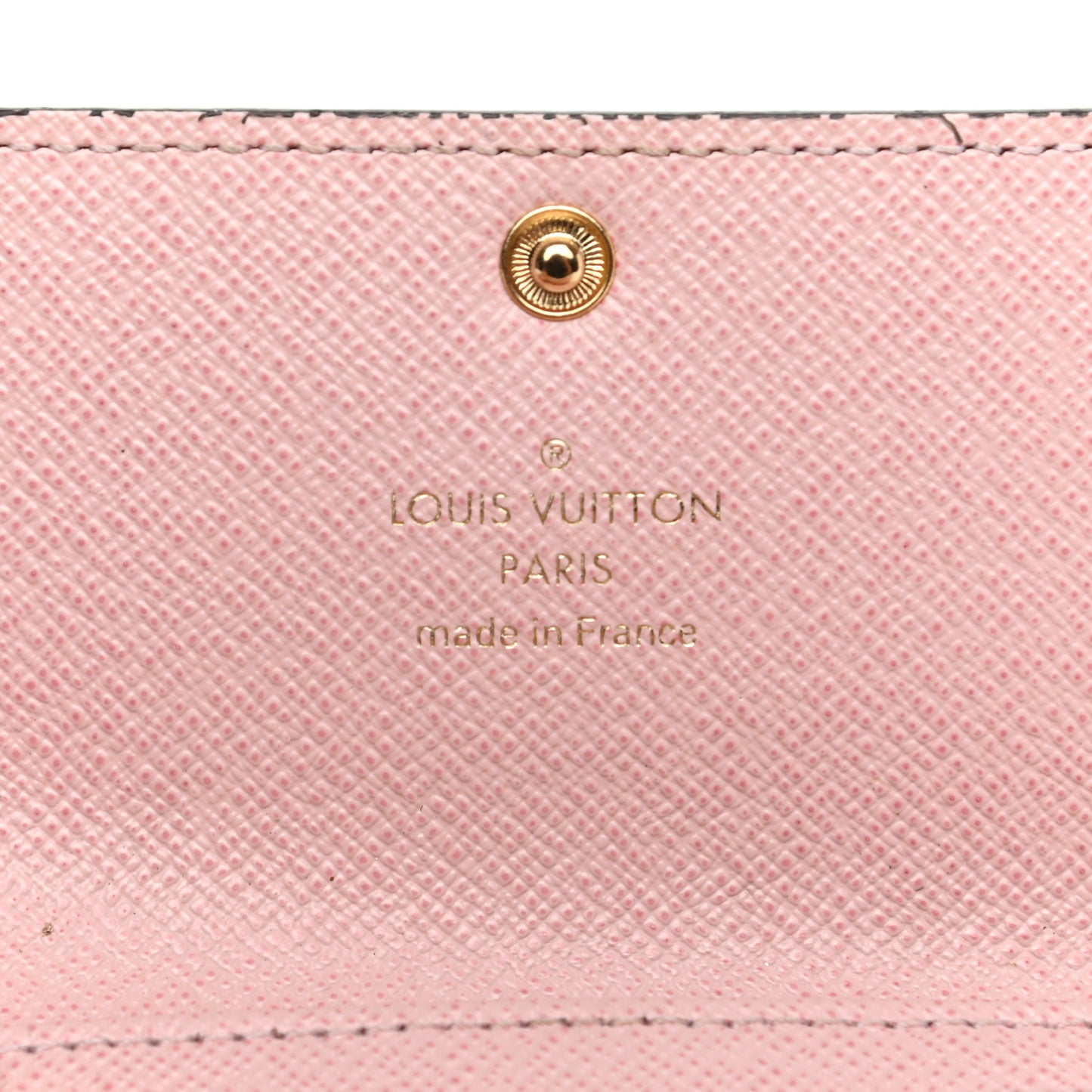 Damier Ebene Multicles 6 Key Holder Rose Ballerine