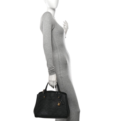 Louis Vuitton Empreinte Montaigne MM Black 2 of 11