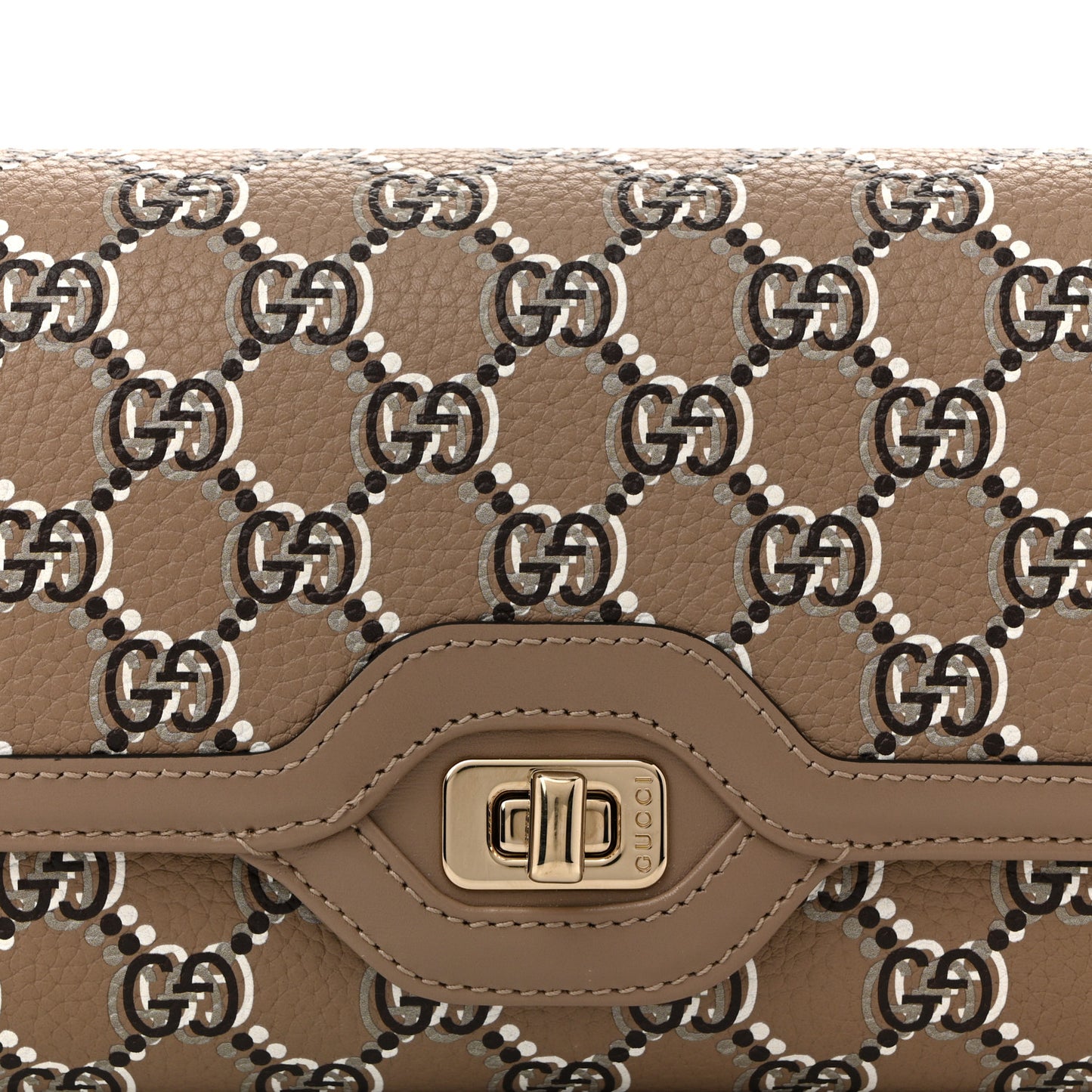 GG Shadow Monogram Small Luce Shoulder Bag Beige Beige