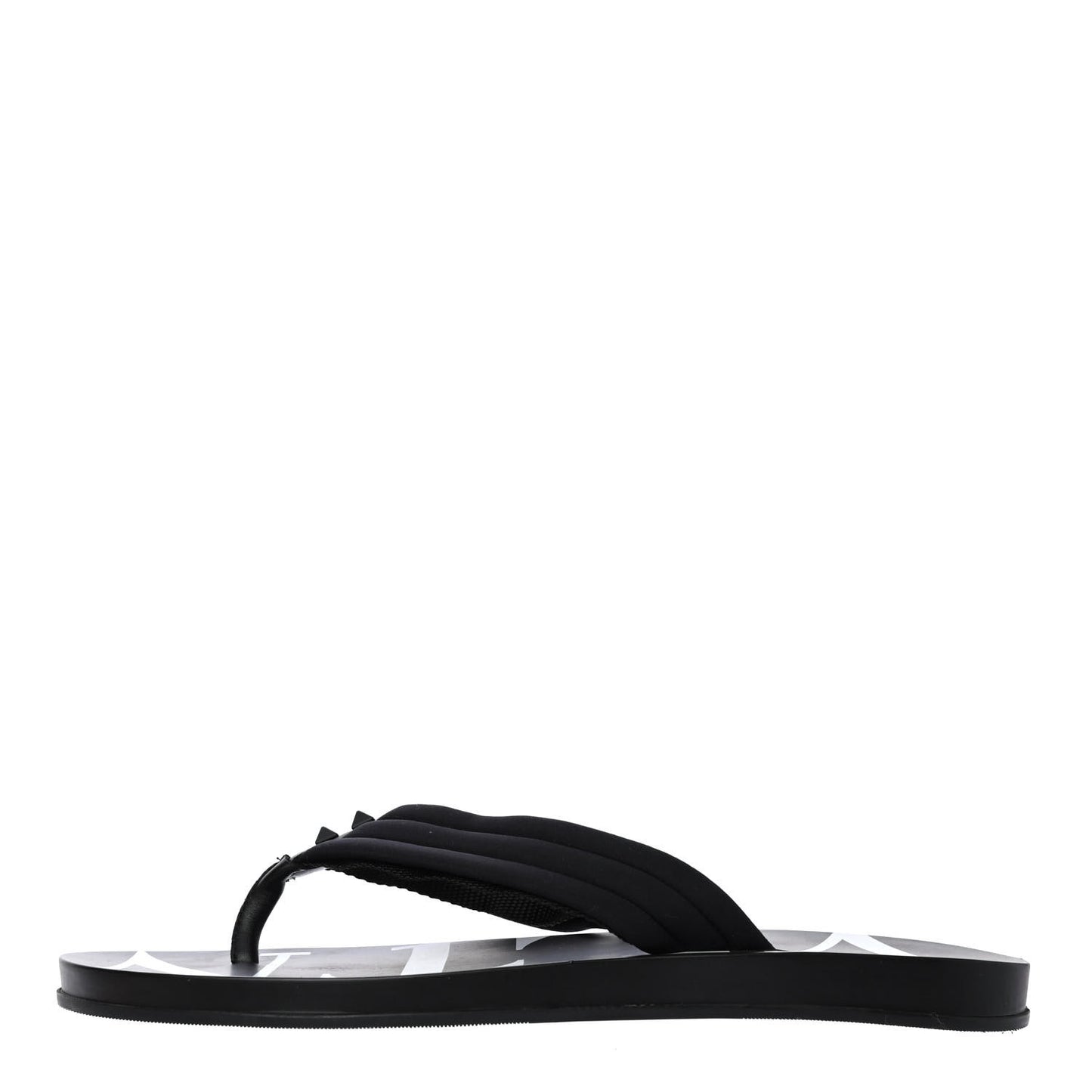 Rubber Mens VLTN Thong Sandals 43 Black