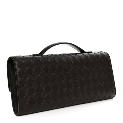 Bottega Veneta Nappa Intrecciato Long Andiamo Top Handle Clutch Fondant 3 of 7