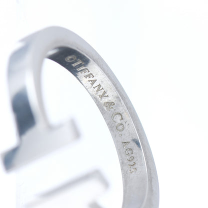 Tiffany Sterling Silver T Square Ring 52 6 5 of 5