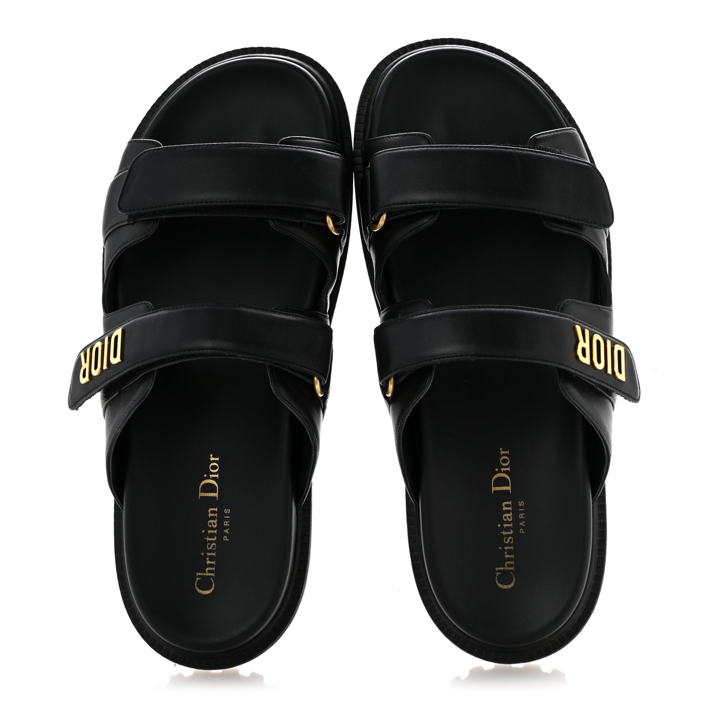 Lambskin Dioract 10mm Sandals 41 Black