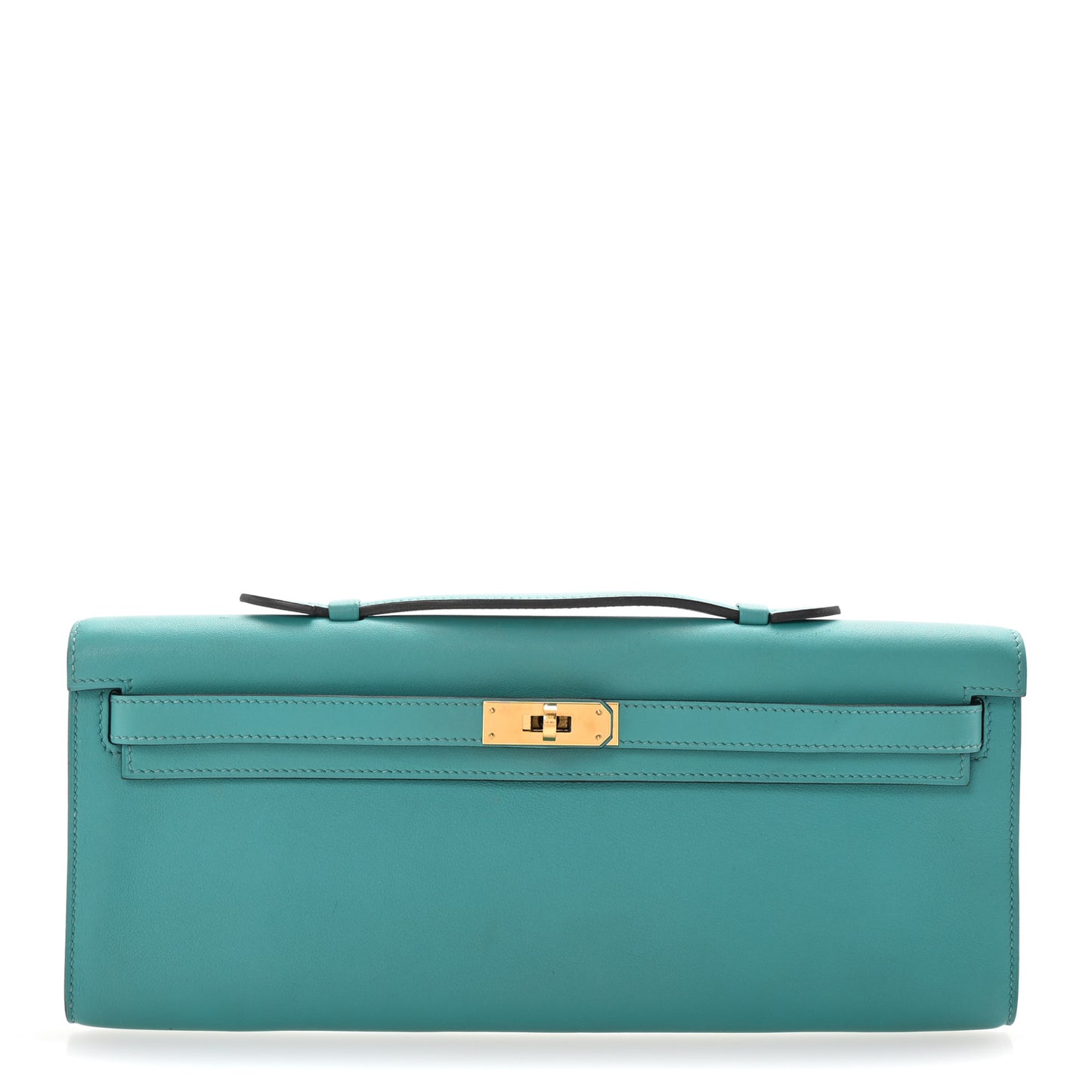 Swift Kelly Cut Clutch Pochette Vert Verone