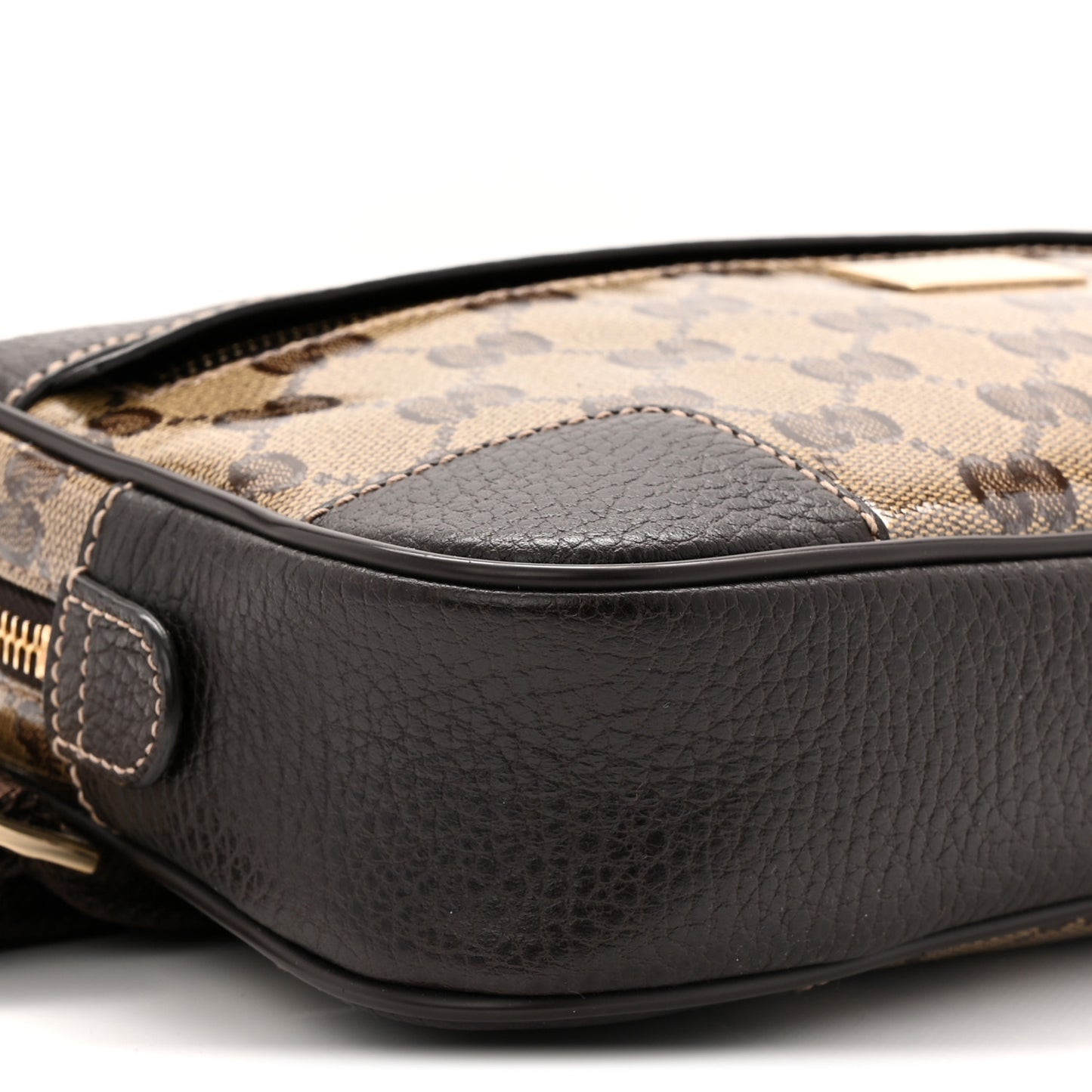 Crystal Monogram Belt Bag Brown