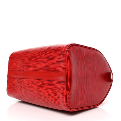 Louis Vuitton Epi Speedy 25 Castillan Red 9 of 9