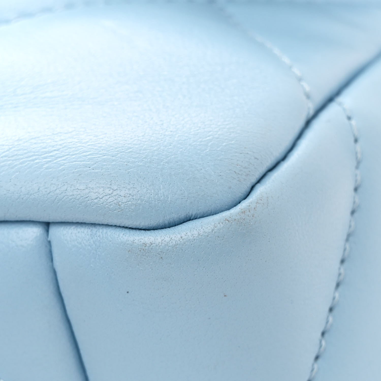 Chanel Lambskin Quilted Medium Chanel 19 Flap Light Blue 11 of 11