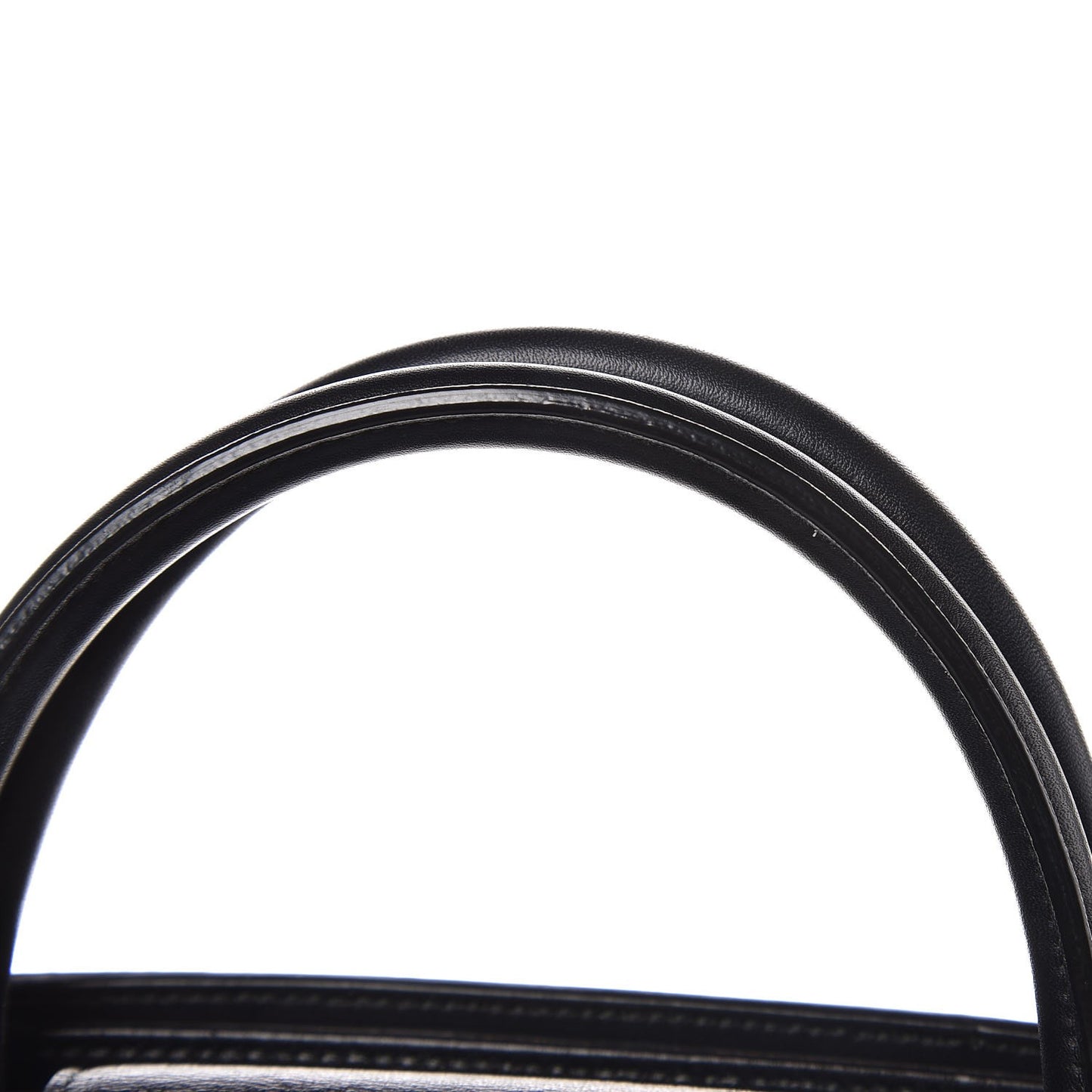 Grained Calfskin Large Diorever Flap Black