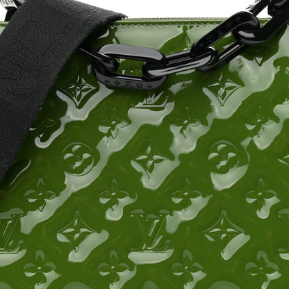 Louis Vuitton Patent Embossed Monogram Coussin PM Green Black 8 of 11