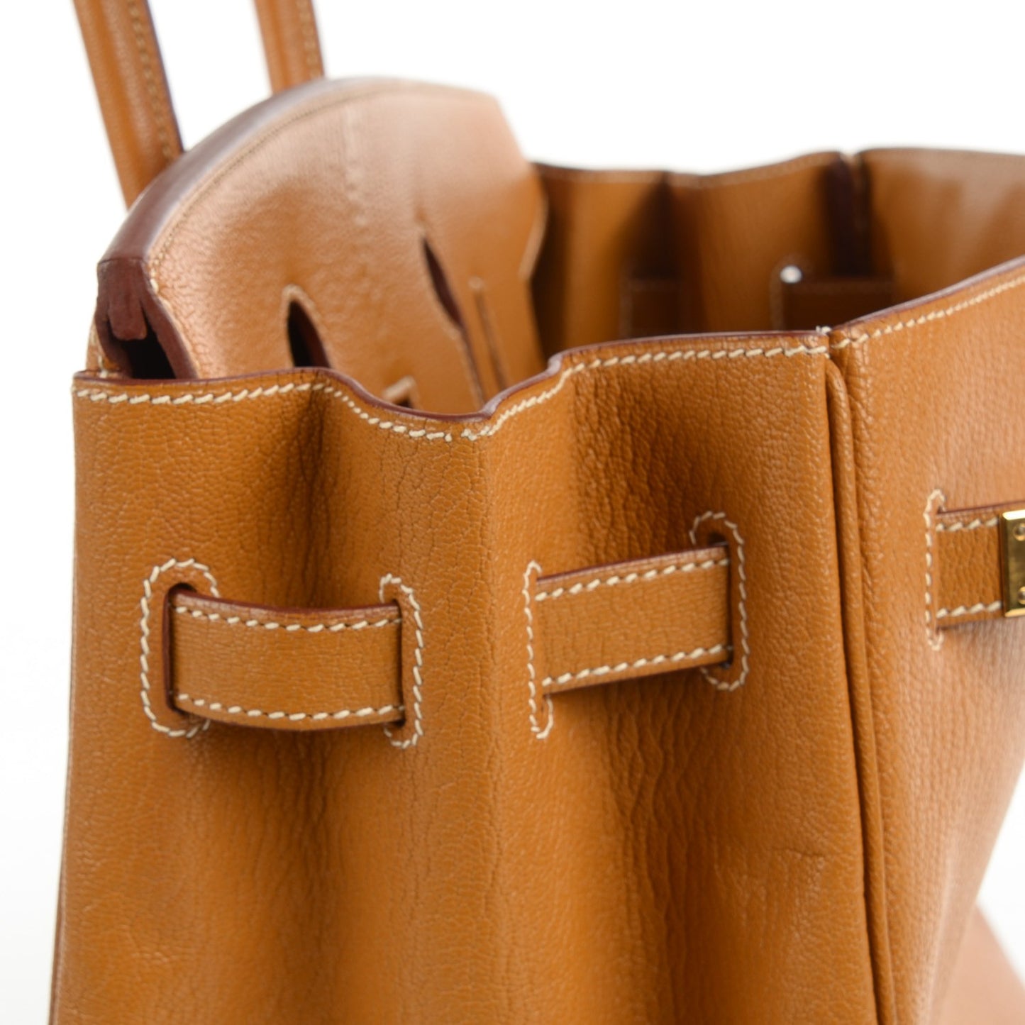Chevre De Coromandel Birkin 35 Caramel
