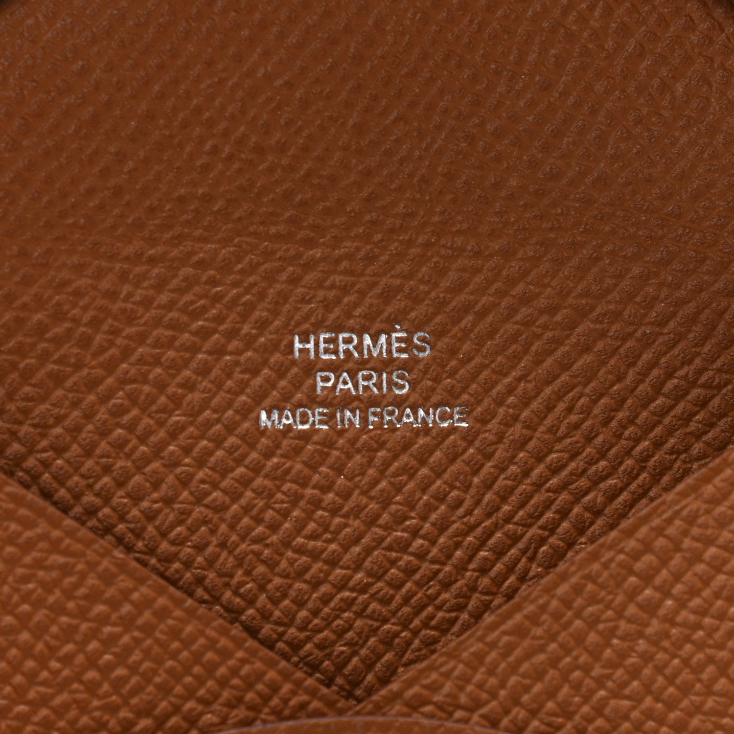 Hermes Epsom Calvi Card Case Gold 6 of 10