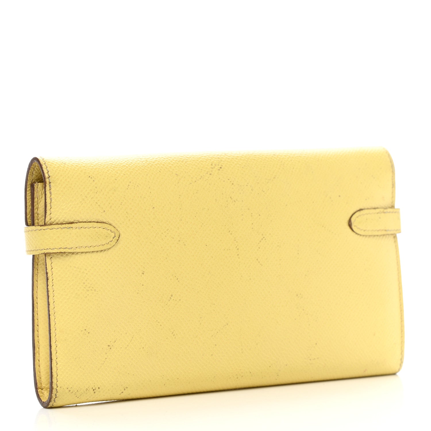 Hermes Epsom Kelly Longue Wallet Soufre 3 of 14
