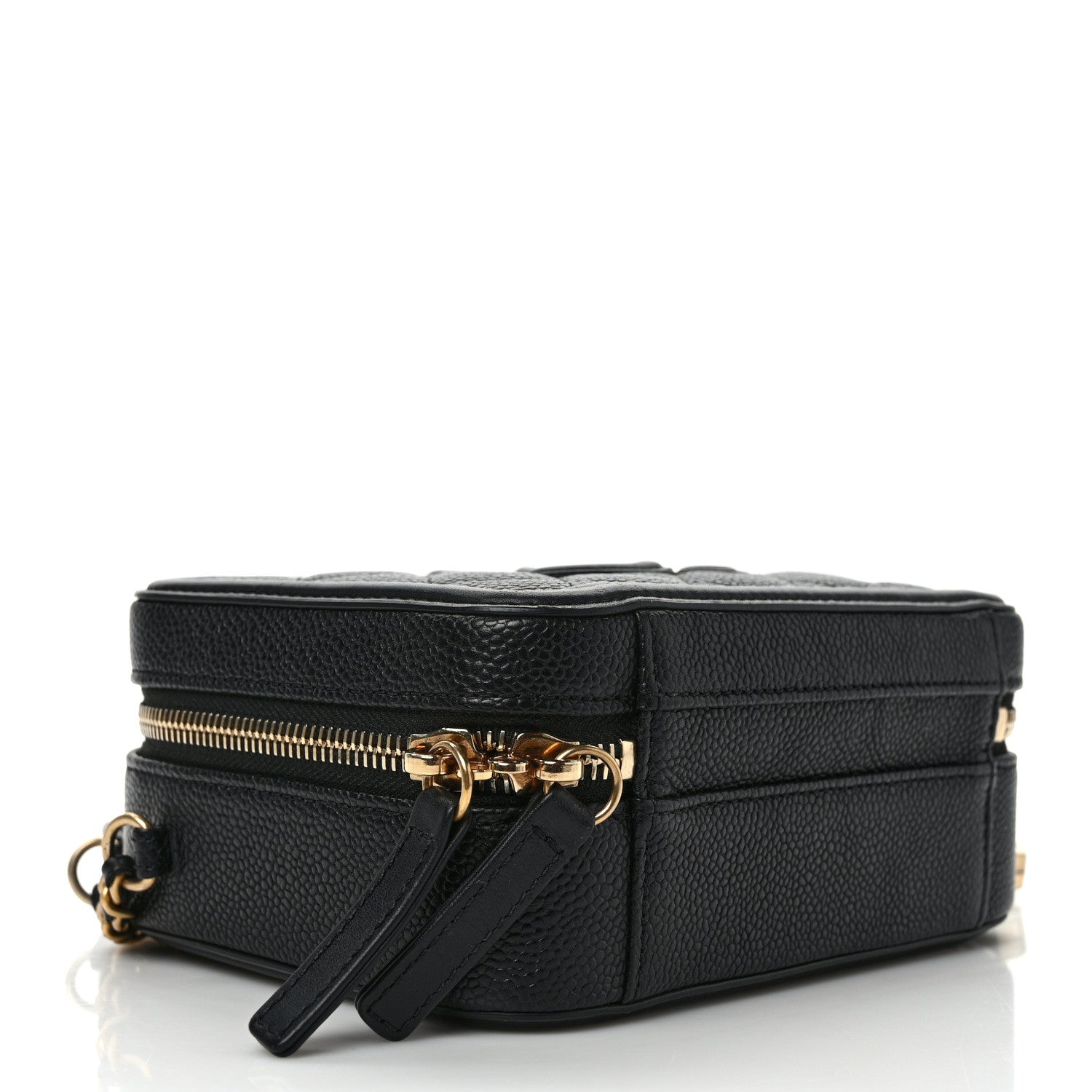 Chanel Caviar Quilted Small CC Filigree Vanity Case Black 4 of 11