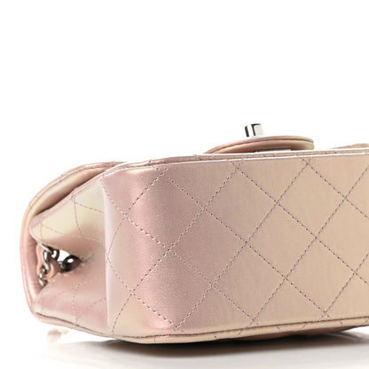 Chanel Iridescent Lambskin Quilted Mini Square Flap Pink 8 of 9