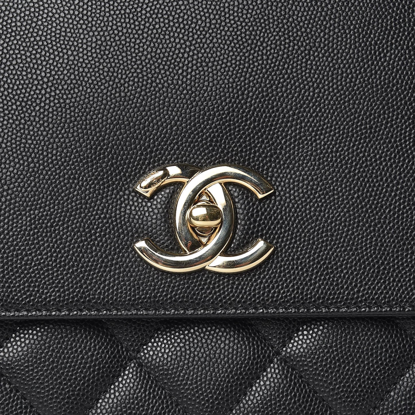 Caviar Quilted Large Business Affinity Flap Black