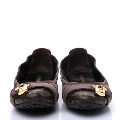 Louis Vuitton Monogram Suede Lucky Ballerina Flats 39 Brown 2 of 18