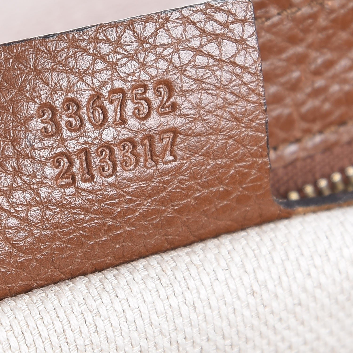 Gucci Pebbled Calfskin Medium Soho Flap Crossbody Brown 7 of 7