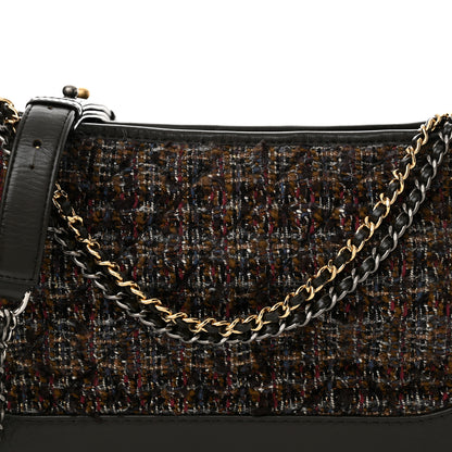 Chanel Tweed Calfskin Medium Gabrielle Hobo Brown 8 of 12