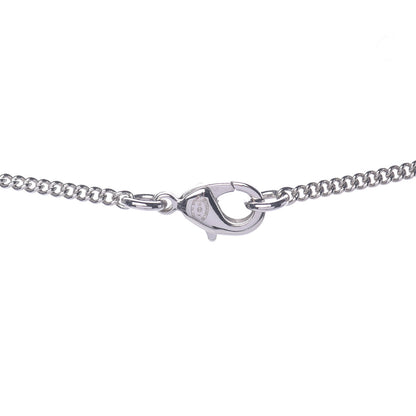 Chanel Crystal Emoji Choupette Cat Pendant Necklace Silver 5 of 6