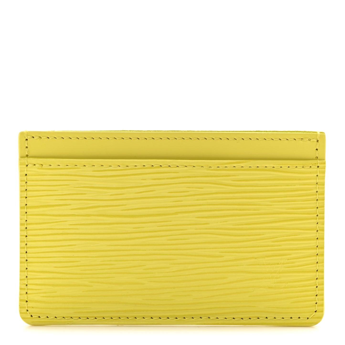 Epi Card Holder Pistache