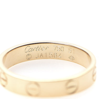 Cartier 18K Yellow Gold 3.5mm LOVE Wedding Band Ring 51 5.75 4 of 4