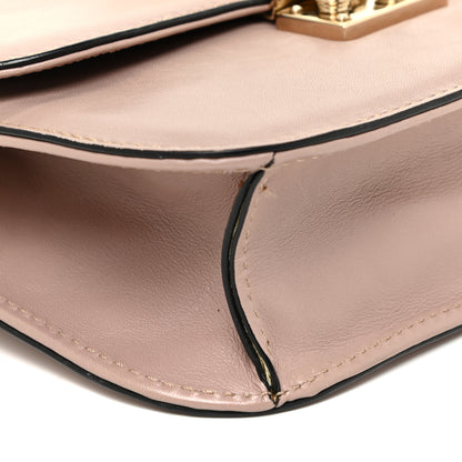Valentino Garavani Vitello Small Glam Lock Rockstud Flap Poudre 8 of 14