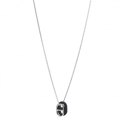 Hermes Swift O'Maillon Pendant Necklace Black 1 of 5