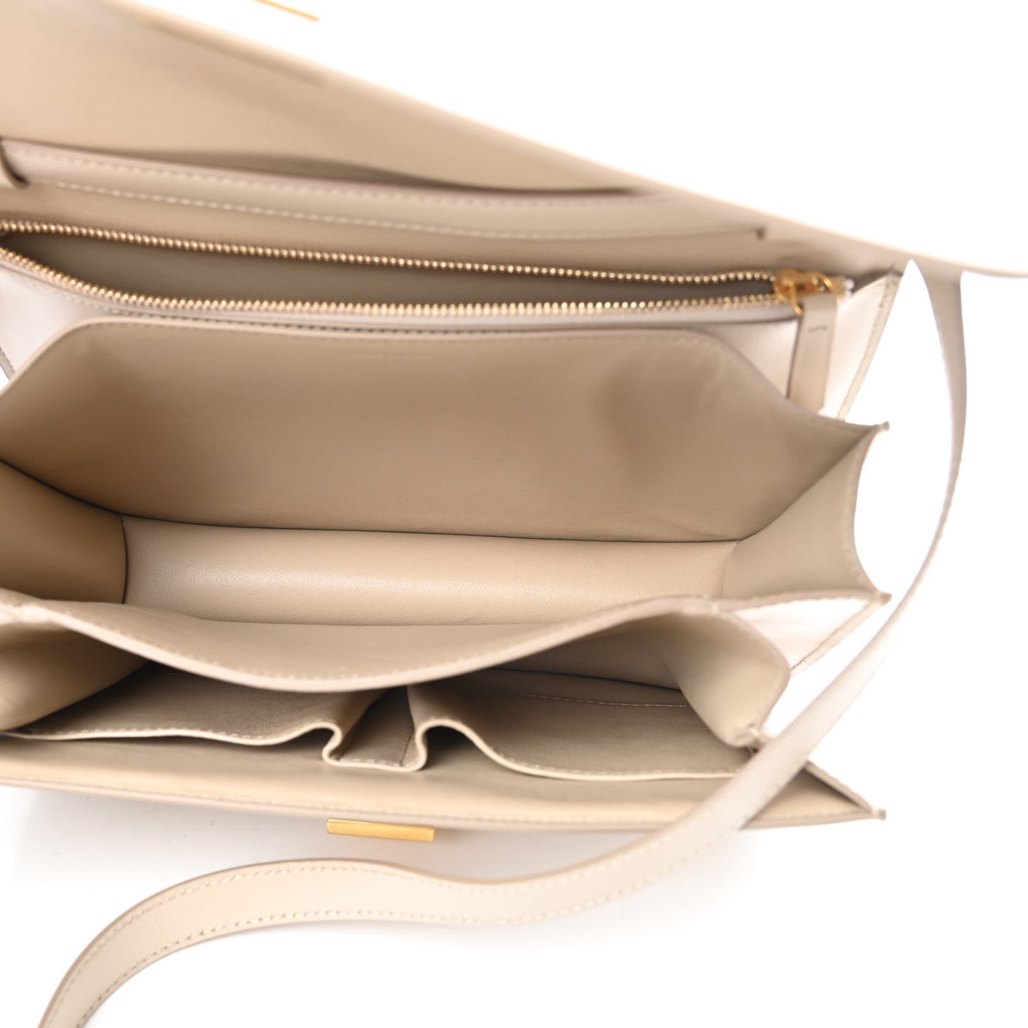 Box Calfskin Medium Classic Box Flap Bag Powder