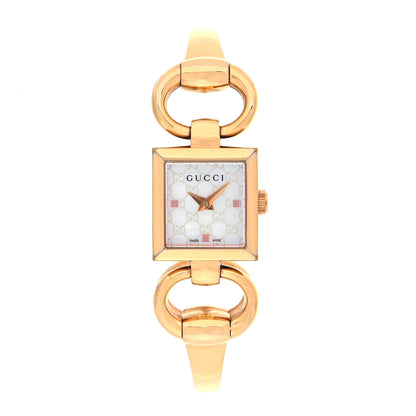 Gucci Stainless Steel Mother of Pearl 19mm Tornabuoni Quartz Watch 1 of 5
