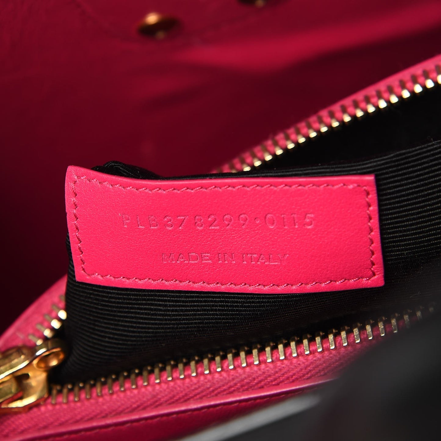 Calfskin Small Sac De Jour Black Fuchsia