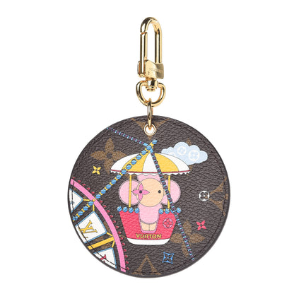 Louis Vuitton Monogram 2020 Christmas Animation Big Wheel Bag Charm Key Ring Rose Ballerine 1 of 4
