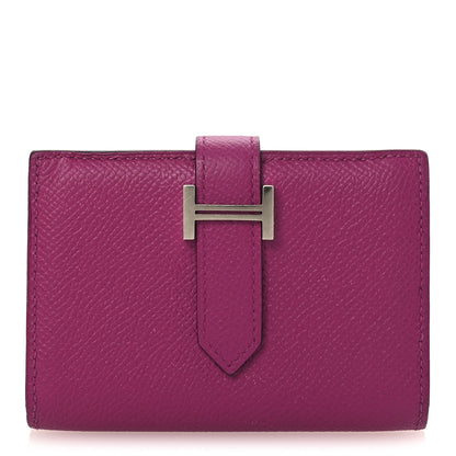 Hermes Epsom Mini Bearn Wallet Rose Pourpre 1 of 12