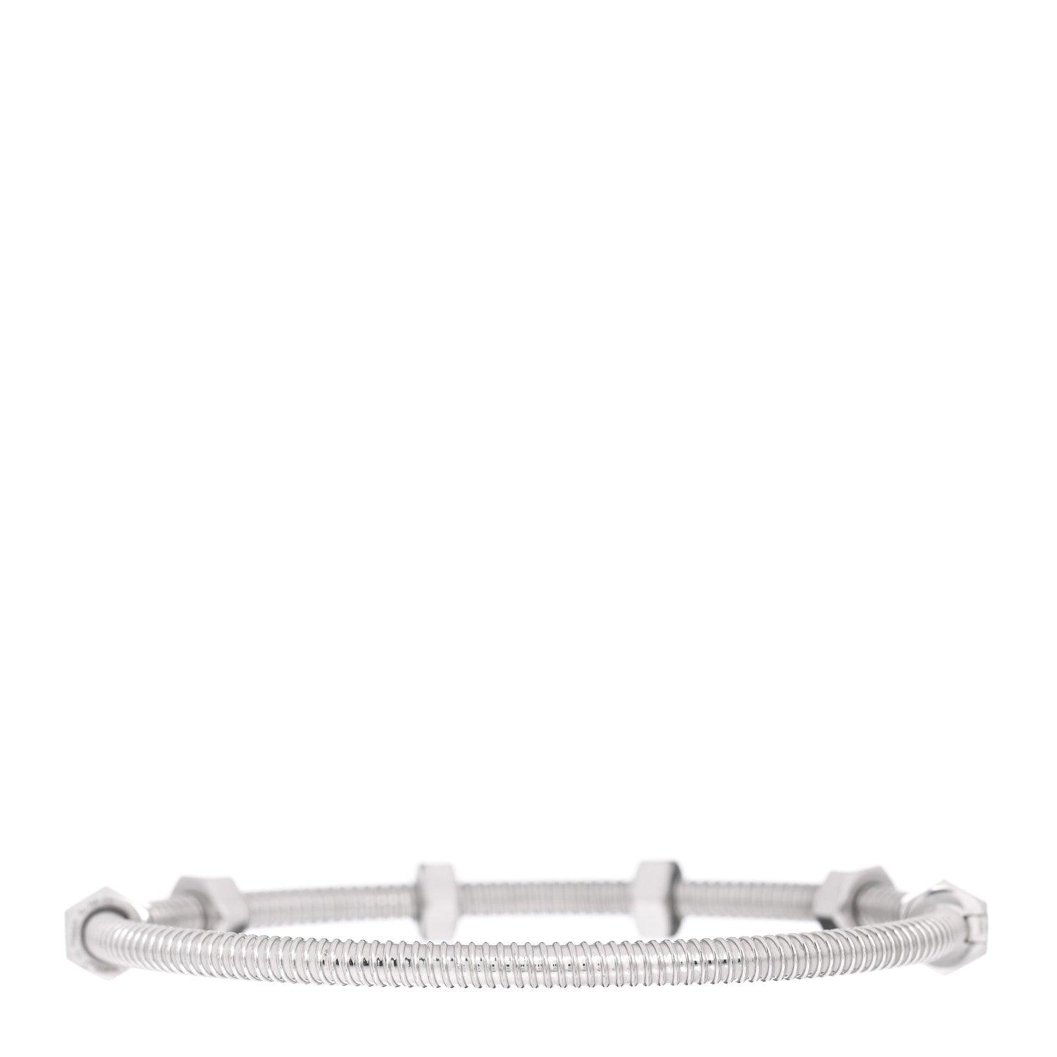 Cartier 18K White Gold Ecrou de Cartier Bracelet 17 3 of 5