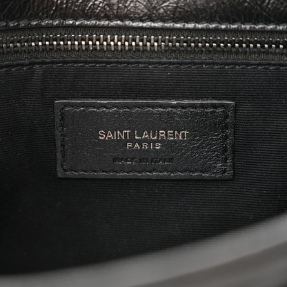 Saint Laurent Crinkled Calfskin Matelasse Monogram Medium Niki Chain Satchel Black 7 of 10