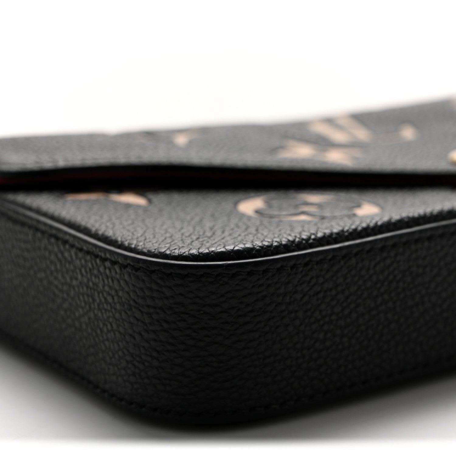 Louis Vuitton Empreinte Monogram Giant Felicie Pochette Black Beige 9 of 10