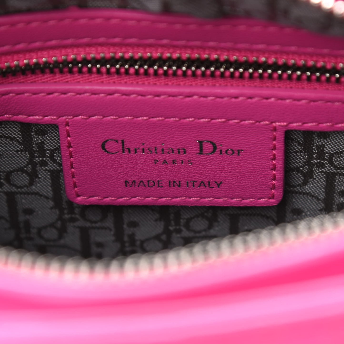 Lambskin Cannage Medium Lady Dior Pink