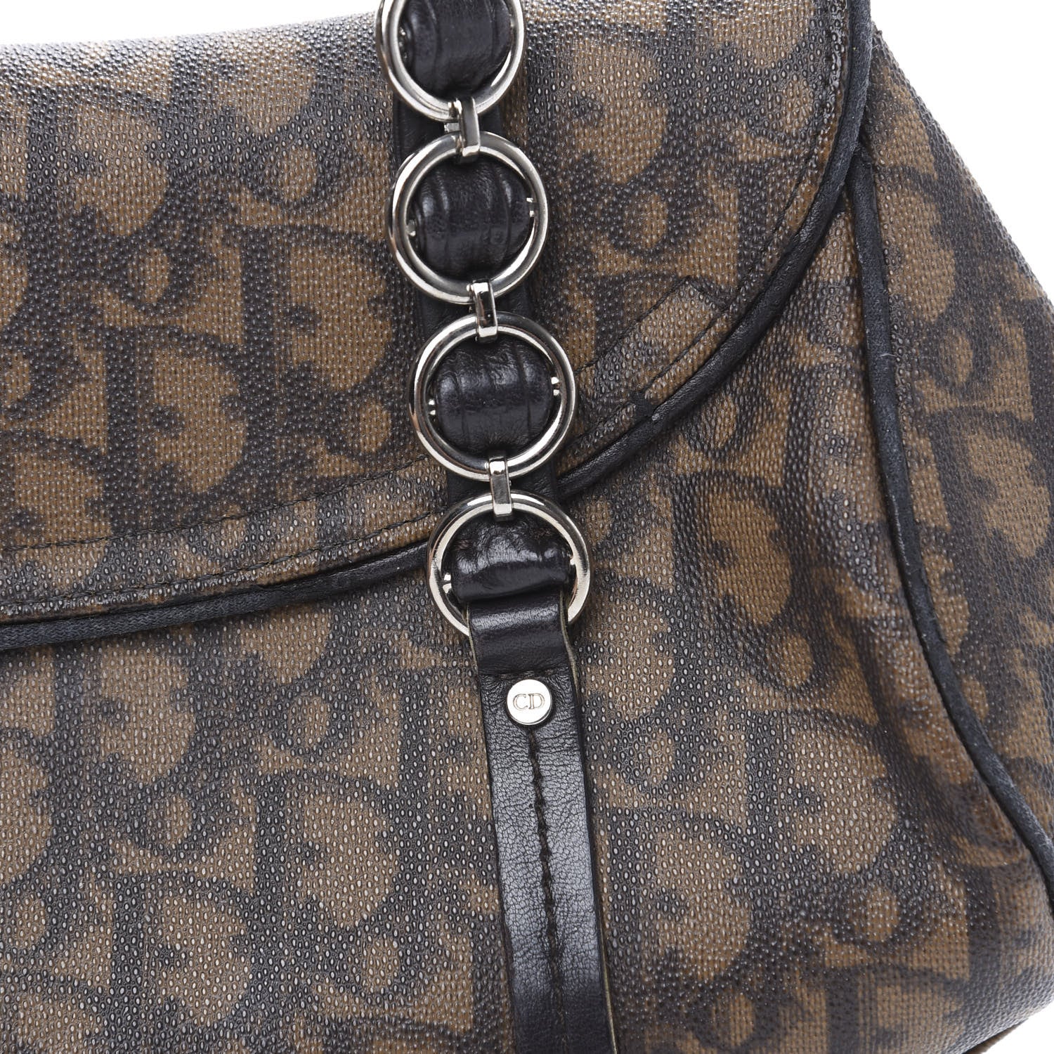 Christian Dior Monogram Romantique Trotter Bag Brown 11 of 13