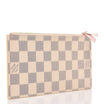 Louis Vuitton Damier Azur Felicie Chain Wallet Zippered Insert Rose Ballerine 3 of 6
