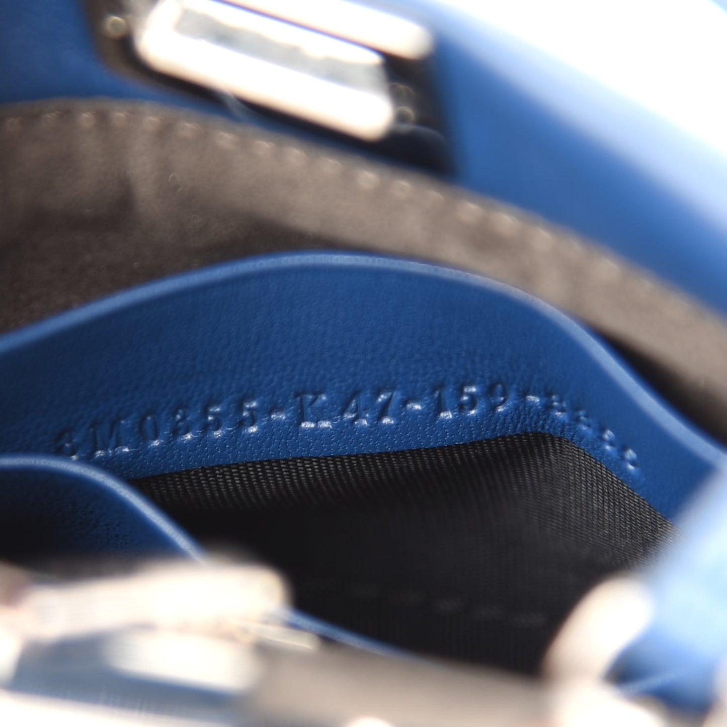 Shiny Nappa Micro Peekaboo Iconic Satchel Iris