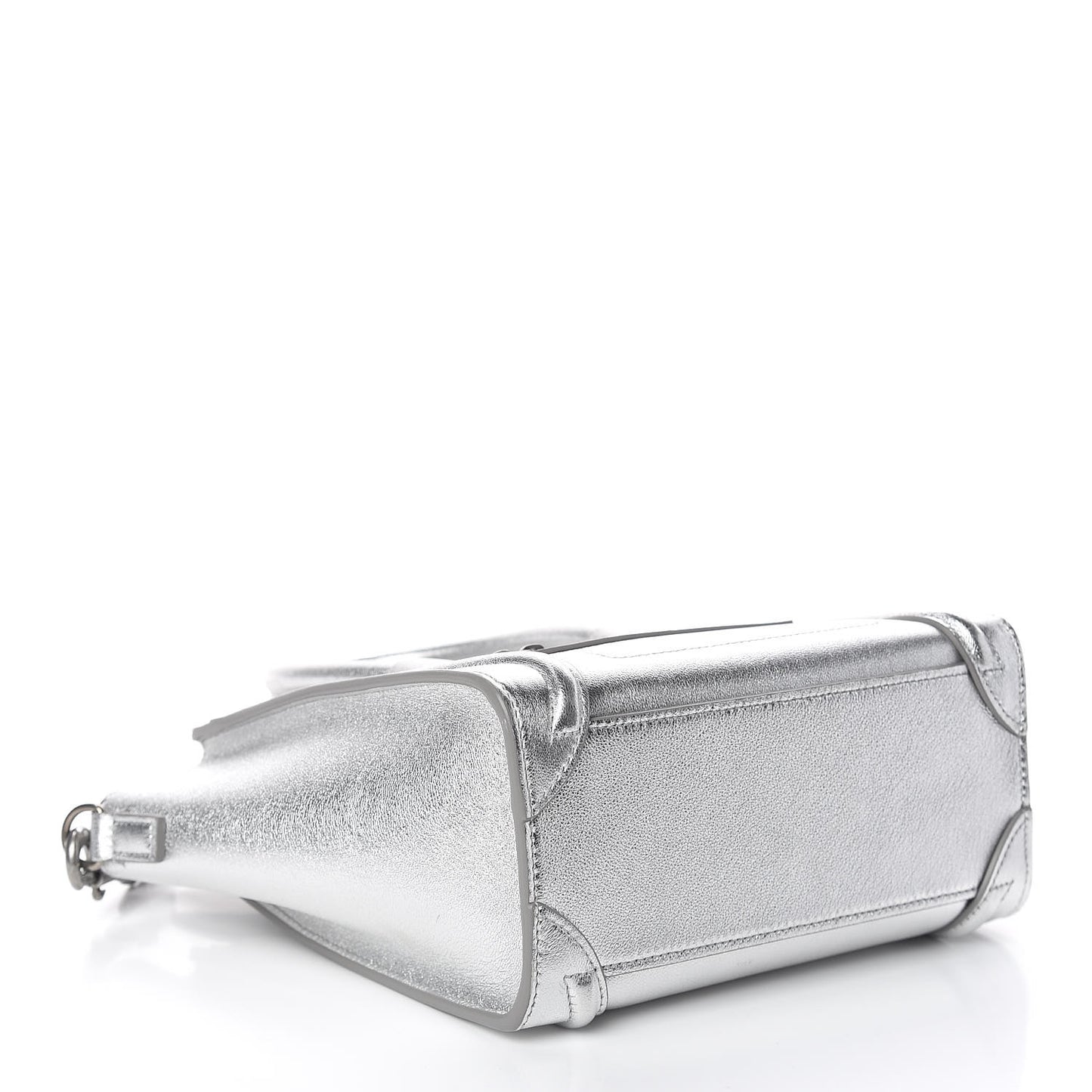 Laminated Lambskin Nano Luggage Silver