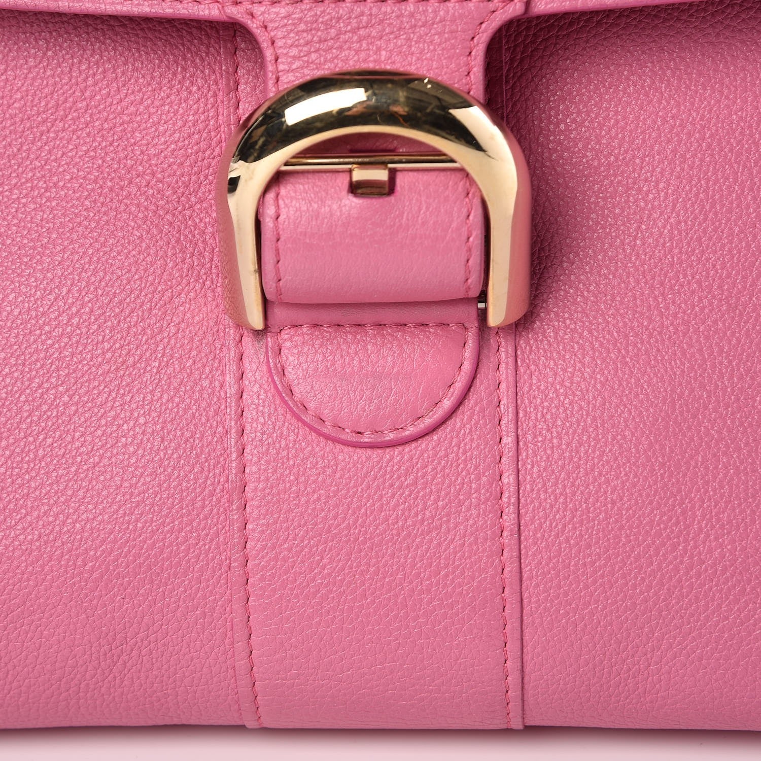 Delvaux Grained Calfskin MM Brillant Satchel Pink 10 of 17