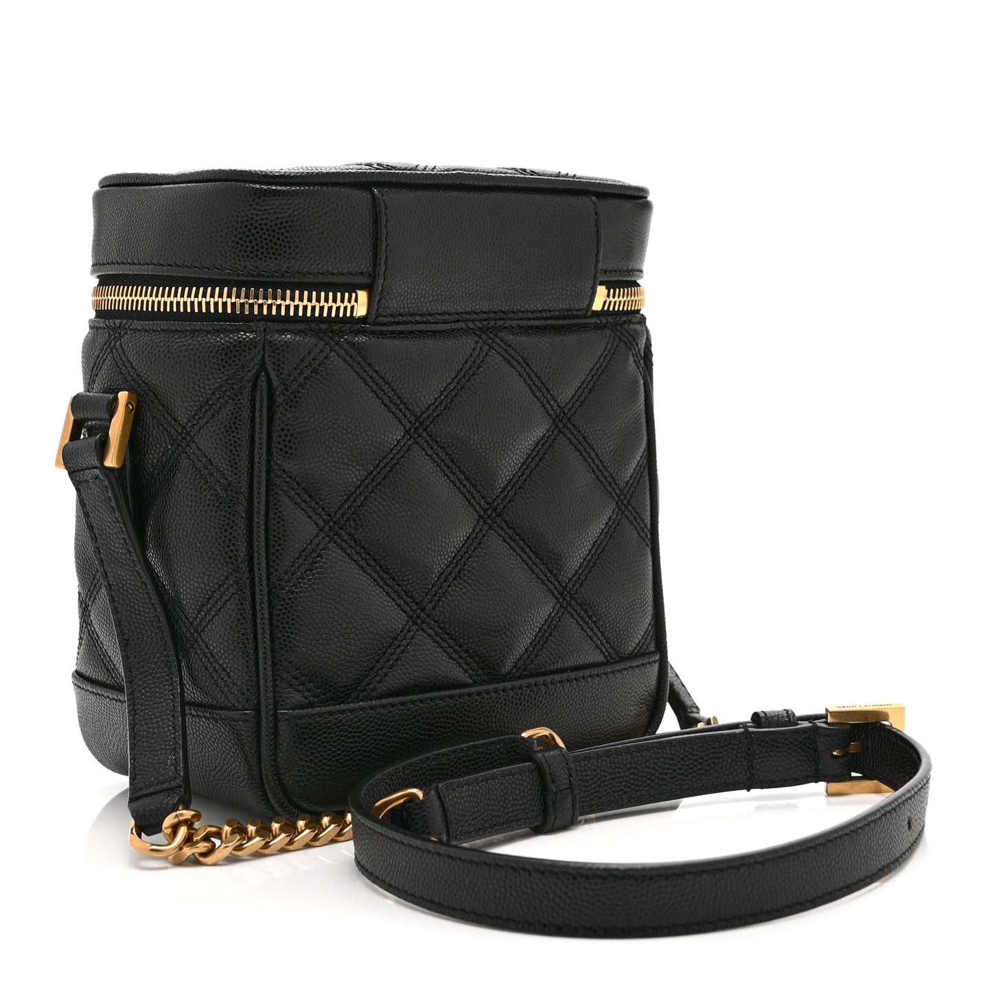 Grain de Poudre Quilted 80's Vanity Bag Black