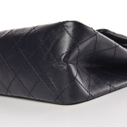 Chanel Aged Calfskin Quilted 2.55 Reissue 226 Flap Navy Blue 7 of 8